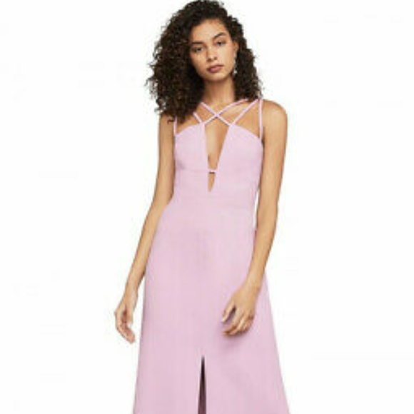 BCBGMaxAzria Dresses & Skirts - BCBG MAXAZRIA "Padma" Plunging Strap-Detail Gown
